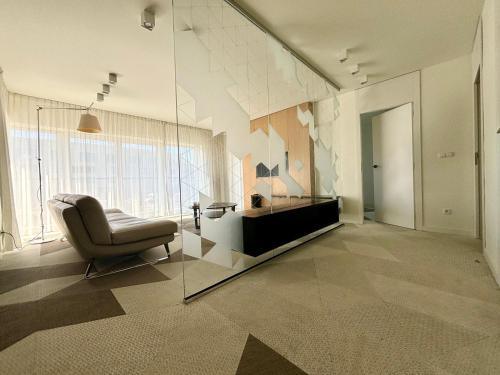 Coin salon dans l'établissement Fred&Moris Apartments