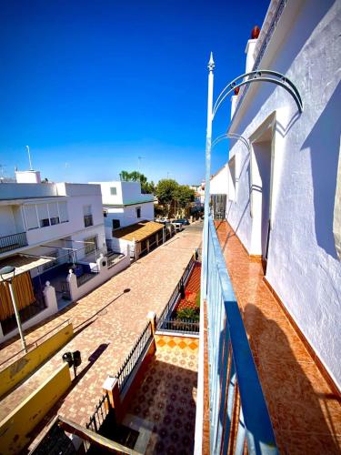 a view from the balcony of a building at Villasultana 1 in Chipiona
