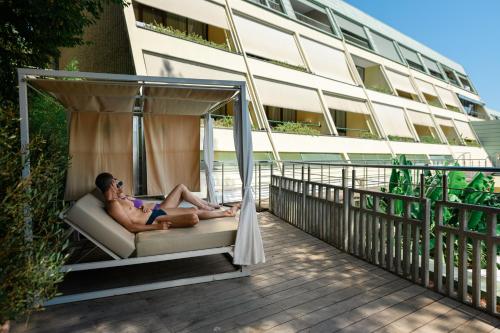 Balkón nebo terasa v ubytování Hotel Svoboda - Terme Krka