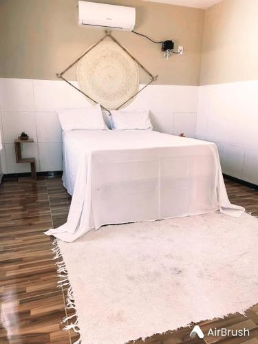 Katil atau katil-katil dalam bilik di casa top com piscina na lagoa dos tambaquis