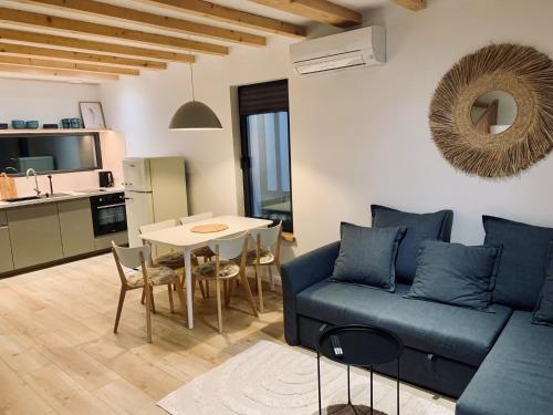 Kuchyň nebo kuchyňský kout v ubytování LENIVIEC Lubiatowo