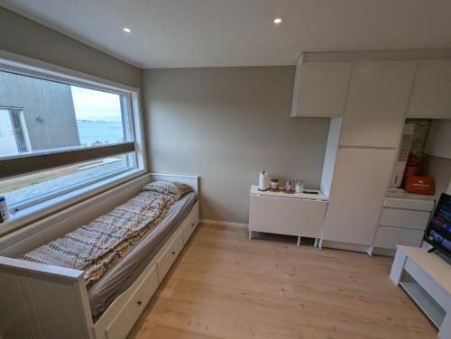 Kuchyň nebo kuchyňský kout v ubytování Nordlys Family Studio - Bodø