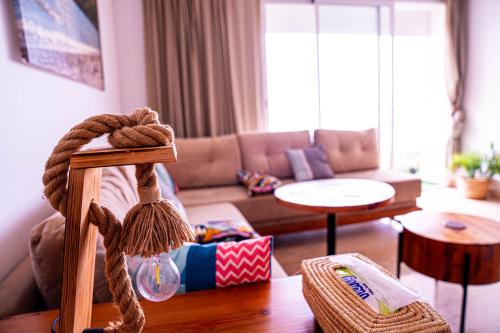Istumisnurk majutusasutuses Beautiful and Stylish 2BR Appartment with a wide Beach View