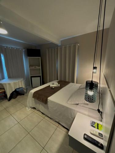 Katil atau katil-katil dalam bilik di Hotel Enseada