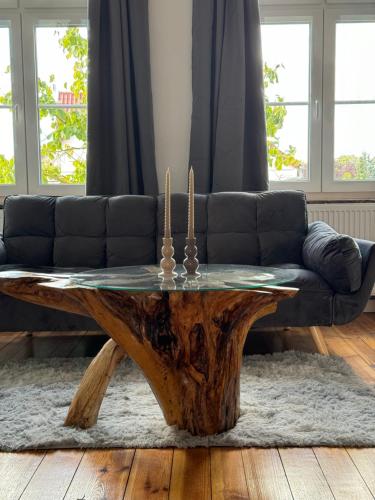 Posezení v ubytování Kaminzimmer