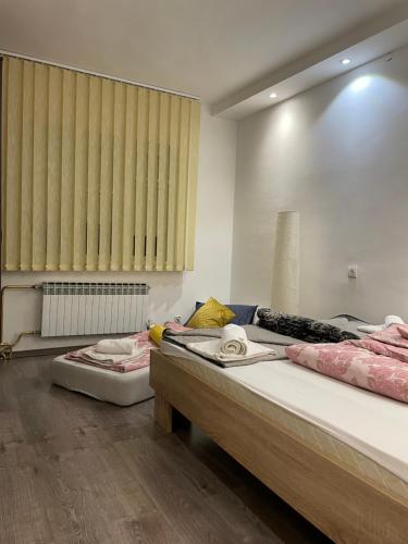 Postel nebo postele na pokoji v ubytování Centar Holiday Smederevo