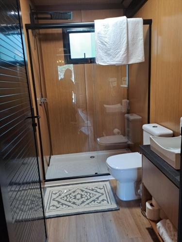 Ένα μπάνιο στο Cabana do Mato Waldhütte
