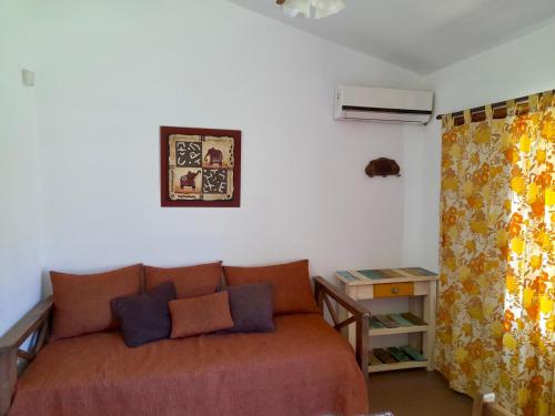Χώρος καθιστικού στο Cabañas Lauquen Villa Carlos Paz