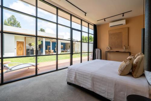 Ένα ή περισσότερα κρεβάτια σε δωμάτιο στο Rouge - Loft Noon