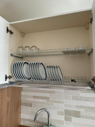 Kuchyň nebo kuchyňský kout v ubytování Monica's home