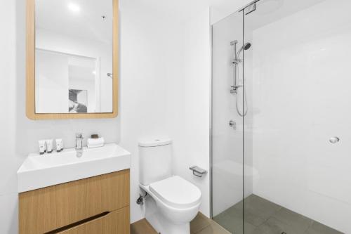 Salle de bains dans l'établissement Brisbane One Apartments by CLLIX