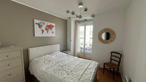 Posteľ alebo postele v izbe v ubytovaní Résidence Poste & Golf, appartement pour 4 personnes au cœur de Luchon