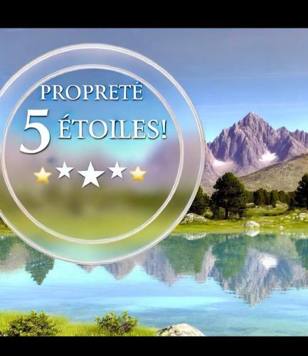 a sign that says prepare fluoride with a picture of a lake at Sunny-Nest, Garden Apartment in Leukerbad