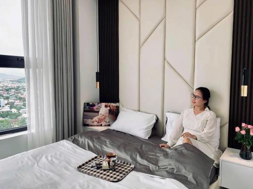 Postel nebo postele na pokoji v ubytování LaLa Apartment 2