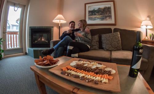 Zona de estar de Trickle Creek Lodge
