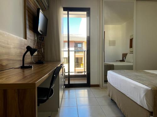 TV a/nebo společenská místnost v ubytování Life Resort Hplus Long Stay