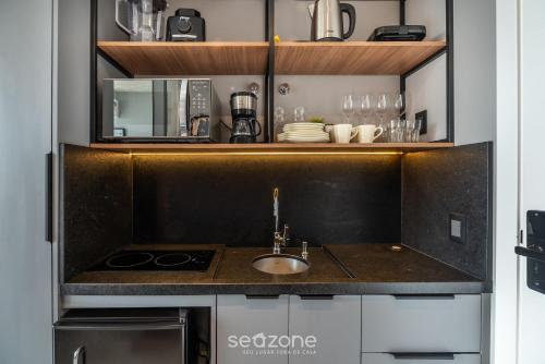 Una cocina o zona de cocina en Spot Jurere sofisticación junto al mar - SPJ's