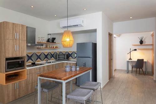Dapur atau dapur kecil di Opal Suites Apartments