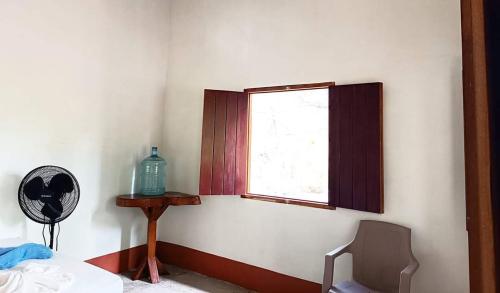 Ένα ή περισσότερα κρεβάτια σε δωμάτιο στο Holy Spirit Hostel Ometepe