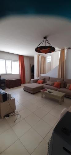 Χώρος καθιστικού στο Villa au bord de mer