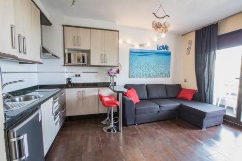 Una cocina o cocineta en Vista Pujols playa ubicación magnífica