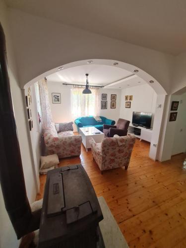 Posezení v ubytování DM Guest House