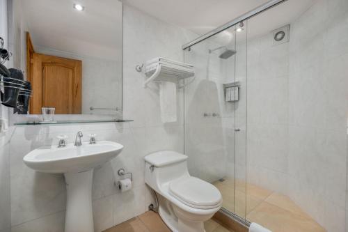 Koupelna v ubytování Hotel Egina Bogotá