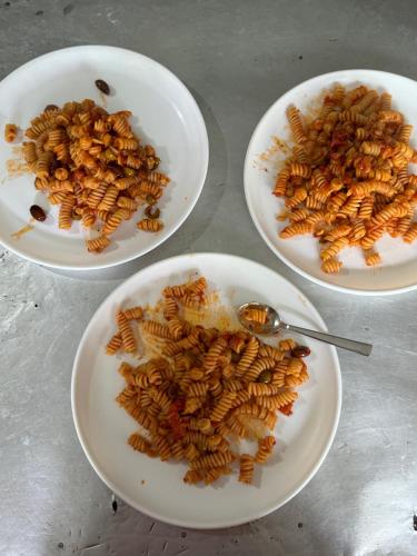 a group of plates of food on a table at Cafekush tosh in Tosh