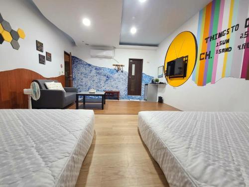 Katil atau katil-katil dalam bilik di Xing Ji Bungalow