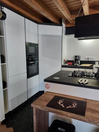 Η κουζίνα ή μικρή κουζίνα στο Appartement Rêve de neige