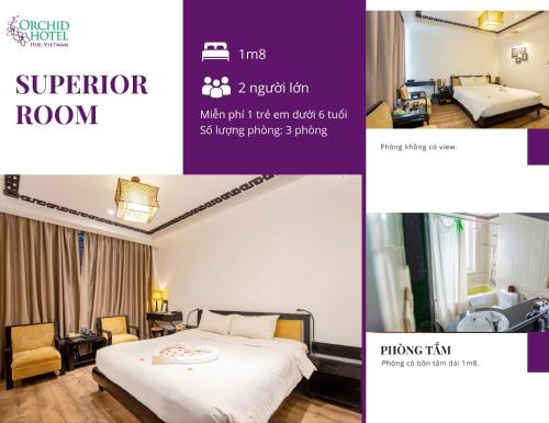Katil atau katil-katil dalam bilik di Orchid Hotel