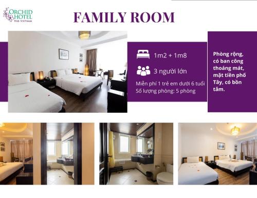 Katil atau katil-katil dalam bilik di Orchid Hotel