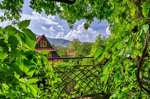 a view of a house through the trees at Hanna House in Świeradów-Zdrój