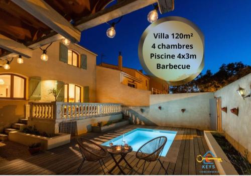 Maison Jade - Villa avec piscine - Barbecue - Calme