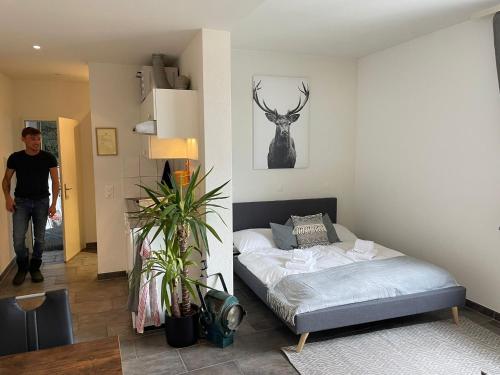 Postel nebo postele na pokoji v ubytování Casa di Alex