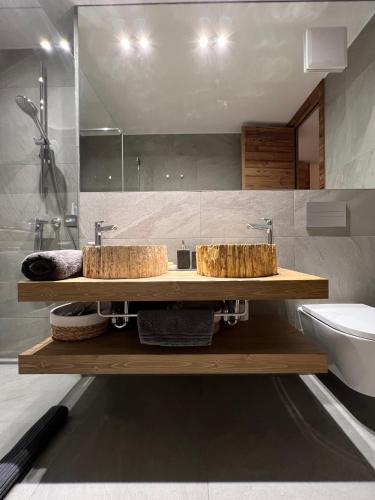 Ένα μπάνιο στο Luxury chalet apartment 4 Valleys