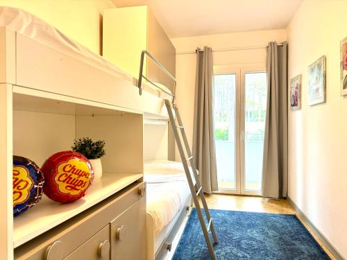 Letto o letti in una camera di Villa Amedea