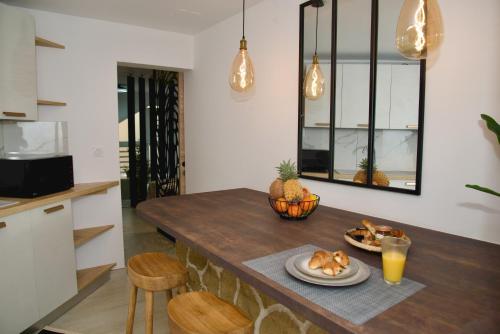 Dapur atau dapur kecil di Chez Nathalie et Jean Hugues