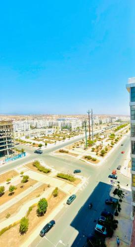 an aerial view of a street in a city at Family Home in Agadir