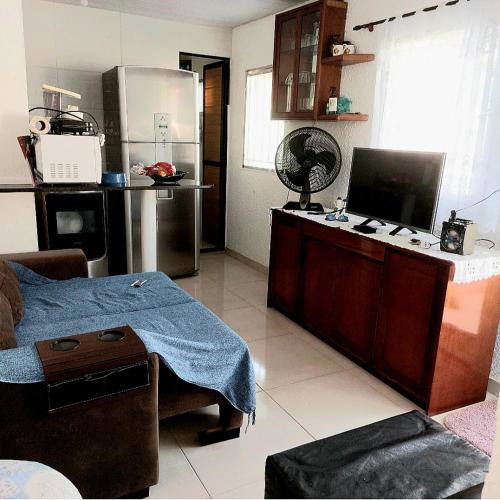 Kuchyň nebo kuchyňský kout v ubytování Casa verde 100m da Lagoa