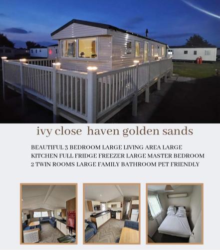 a collage of three pictures of a tiny house at Doc's Cave in Mablethorpe