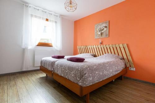 Postel nebo postele na pokoji v ubytování Agréable maison à la campagne