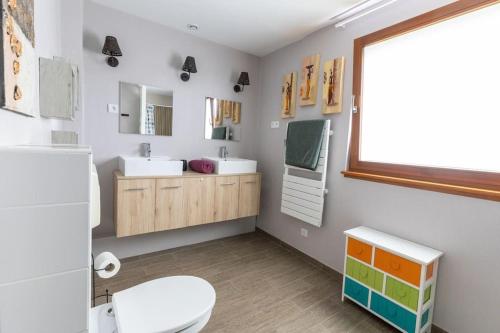 Koupelna v ubytování Agréable maison à la campagne