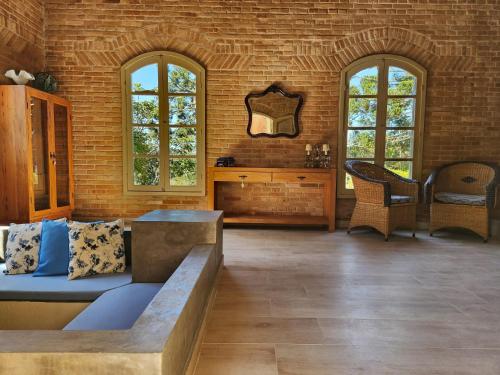 Et opholdsområde på Antonietta Hospedagem e Eventos - Conforto em pleno mar de morros de Cunha