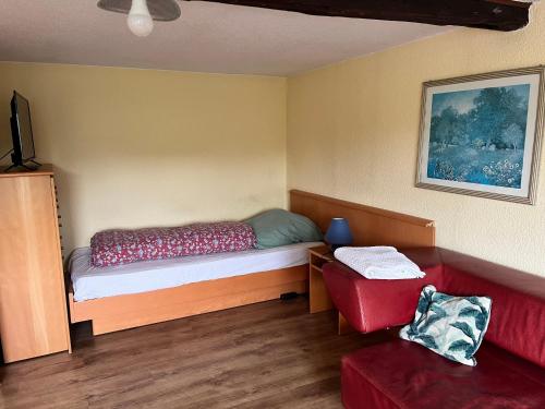 Appartment in Dähreにあるベッド
