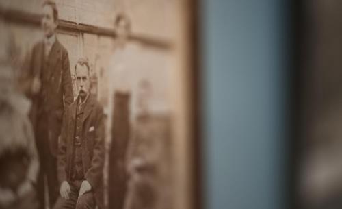 a black and white photo of a group of men at The CLOUD Brockenhurst B&B in Brockenhurst