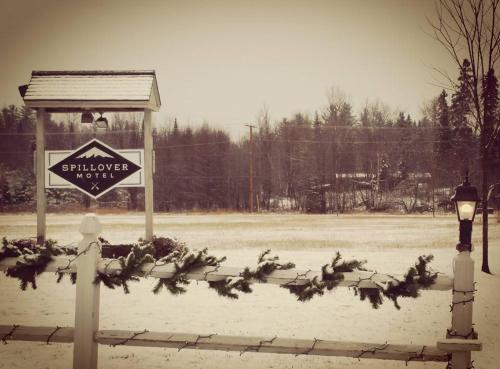 a sign with a sign that says shilker park at Spillover Motel and Inn in Stratton