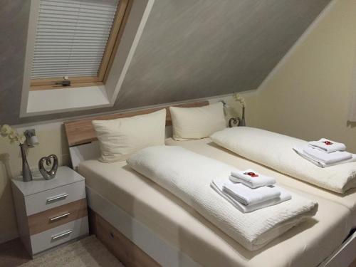 Ένα ή περισσότερα κρεβάτια σε δωμάτιο στο Willma Apartmenthaus