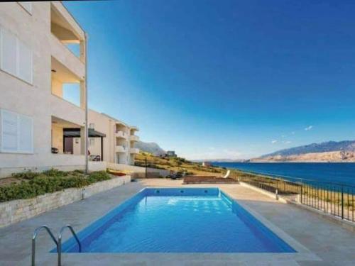 Apartment La Eva Pag - One Bedroom Apartment with Balcony and Sea view