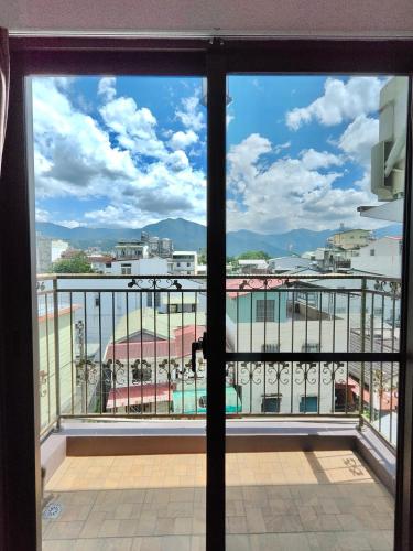 a view from the window of a balcony at Green Castle in Ch'ieh-tung-chiao